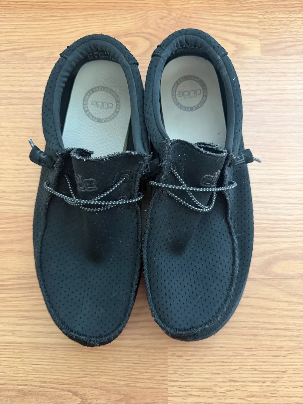 Hey Dude Men's Black Slip-On Loafers - Size: 10